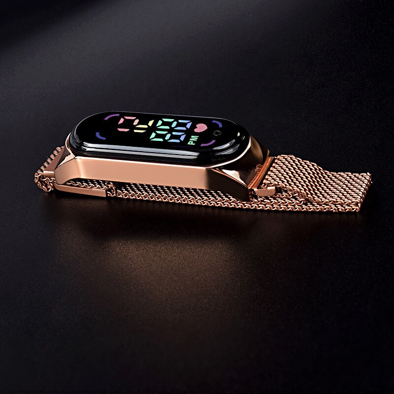 SmartWatch Rosé Gold Touch Resistente a água