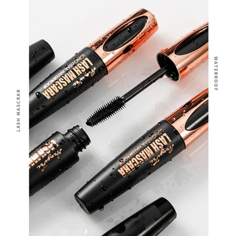 Black Natural Curling Mascara Waterproof Eyes Makeup Longwear Eyelashes Sweat-proof Lengthening False Lashes Maquiagem Thick