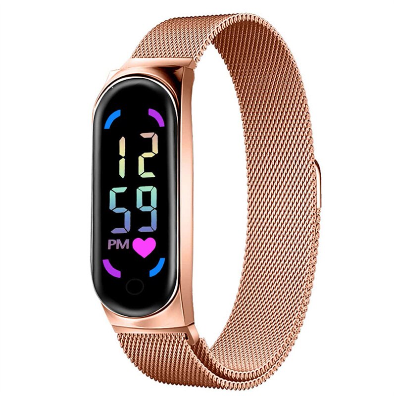 SmartWatch Rosé Gold Touch Resistente a água