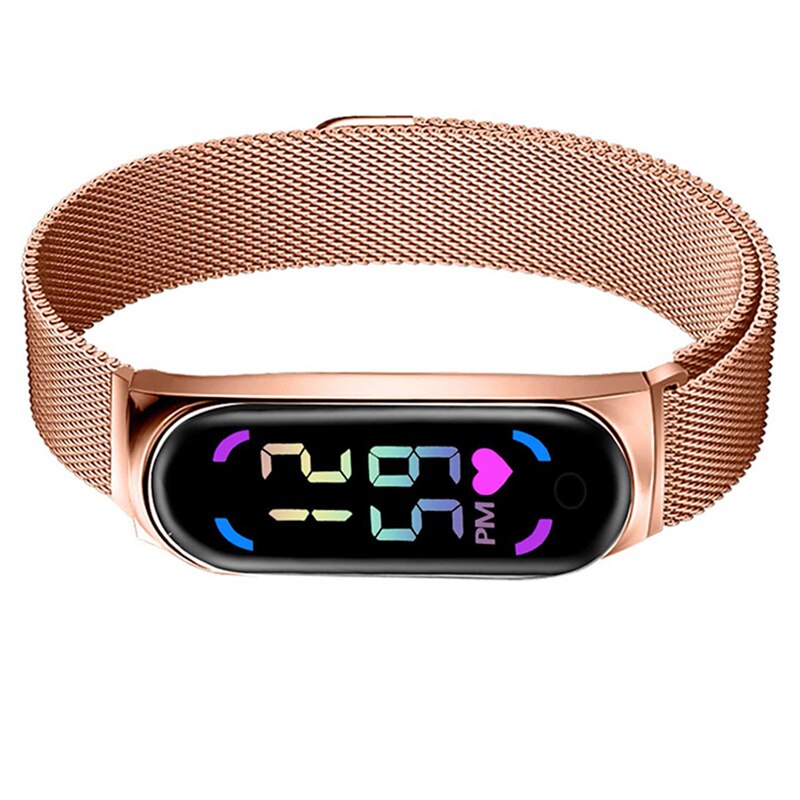 SmartWatch Rosé Gold Touch Resistente a água